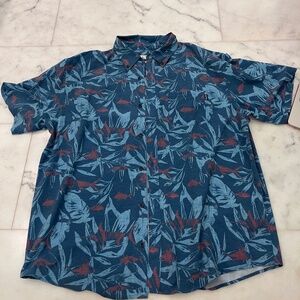 Huk short sleeve button down shirt